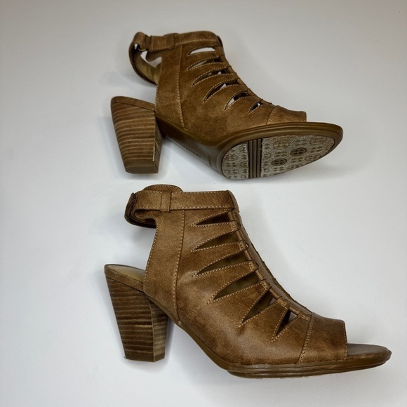 Naturalizer Caged Heeled Sandals Sz 8
Brown Strappy Comfort Dressy Boho heels - Picture 6 of 10